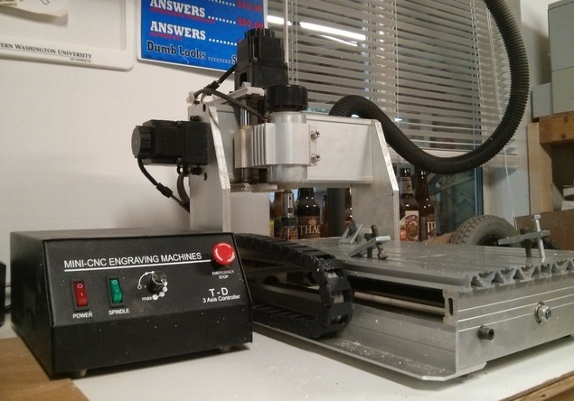 cnc3020 mill on desk